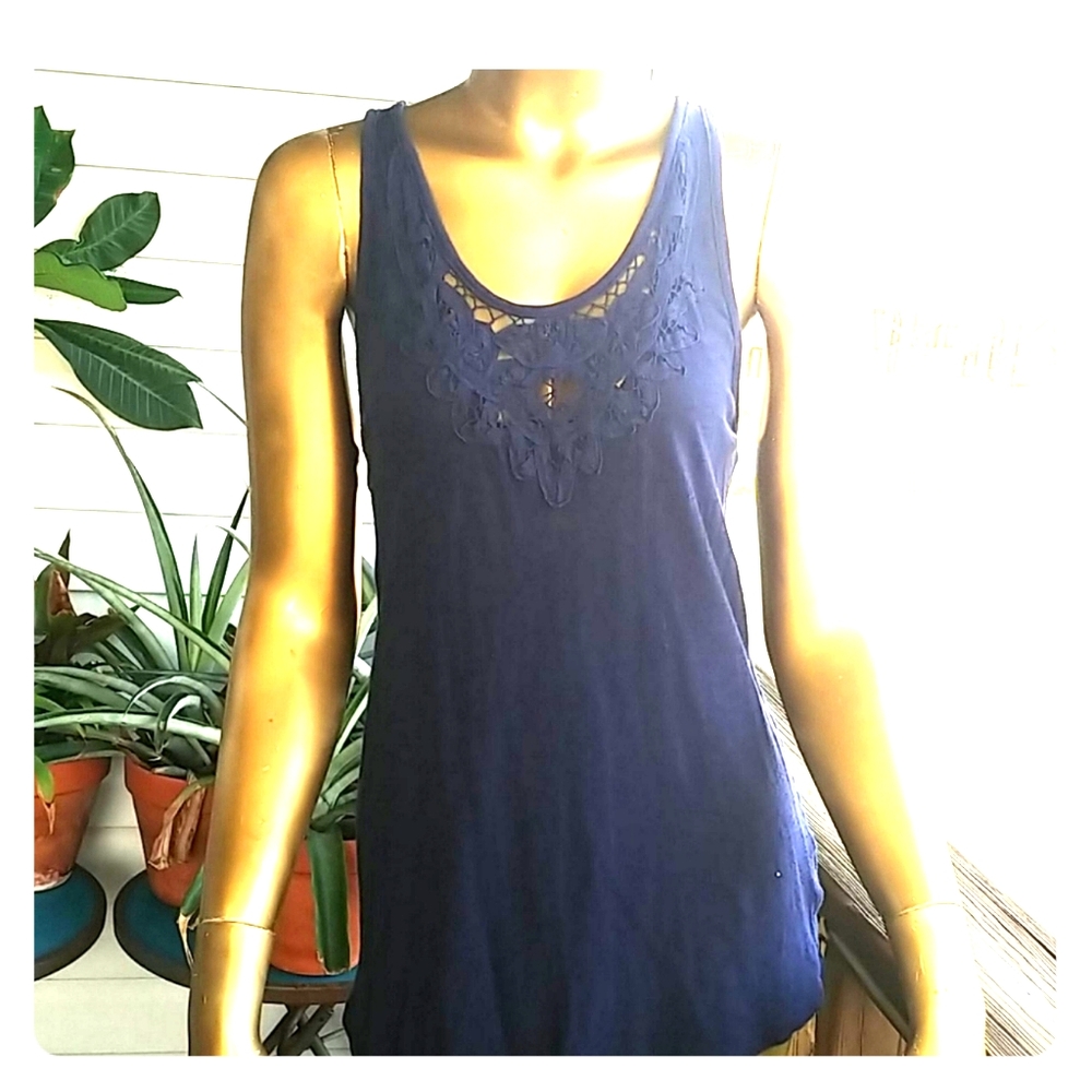 SO lacey racerback burnout tank